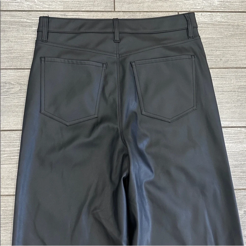 New with Tags DAZE Far Out Faux Leather Wide Leg Pants